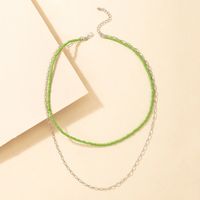 Bohemian Rice Bead Chain Necklace main image 6