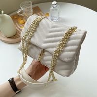 Fashion Embroidery Thread Texture One-shoulder Messenger Chain Bag main image 6