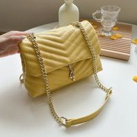 Fashion Embroidery Thread Texture One-shoulder Messenger Chain Bag main image 5