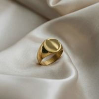 Fashion Glossy Handmade Stainless Steel Ring main image 1