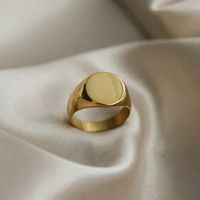 Fashion Glossy Handmade Stainless Steel Ring main image 4