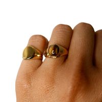 Fashion Glossy Handmade Stainless Steel Ring main image 6