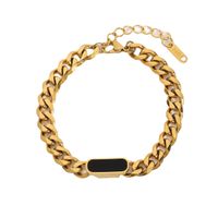 Cuban Retro Gold Plated 18k Vacuum Stainless Steel Bracelet main image 3