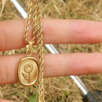 Simple Style Stainless Steel Titanium Steel Plating Gold Plated Pendant Necklace main image 1