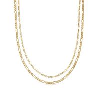 Simple Two-layer 18k Gold-plated Stainless Steel Necklace main image 6