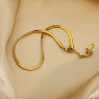 3mm Miami Cuban Chain Snake Chain Anklet Stacked Gold Plated 316l Stainless Steel Anklet Jewelry main image 4