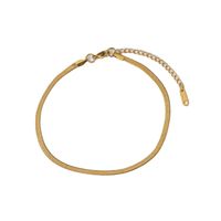 3mm Miami Cuban Chain Snake Chain Anklet Stacked Gold Plated 316l Stainless Steel Anklet Jewelry main image 6