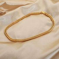 Cuban Fashion 18k Gold-plated Stainless Steel Necklace main image 1