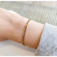 Fashion Electroplating Gold-plated Stainless Steel Bracelet main image 4