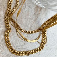 Einfacher Stil Tier Rostfreier Stahl Überzug Vergoldet Halskette main image 1