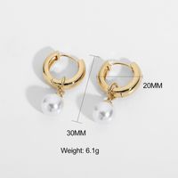 Pearl Artificial Pearls Gold Plated Earrings main image 5