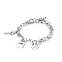 Fashion Simple Personality Couple Titanium Steel Bracelet sku image 1