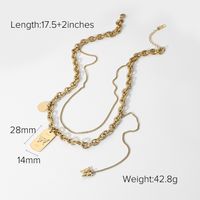 Moda Nuevo Estilo Oro Acero Color Buena Suerte Cara Sonriente Pulsera Colgante sku image 1