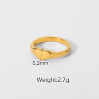 Korean Thick Hollow Stainless Steel Ring sku image 3