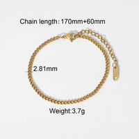 Fashion Stainless Steel Plating No Inlaid Gold Plated Bracelets sku image 1