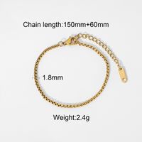 Fashion Geometric Stainless Steel Plating Gold Plated Bracelets sku image 2