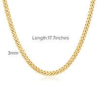 Einfacher Stil Tier Rostfreier Stahl Überzug Vergoldet Halskette sku image 1