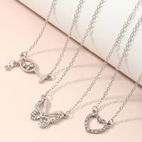 Children Butterfly Goblet Love Creative Cute Heart Necklace main image 4