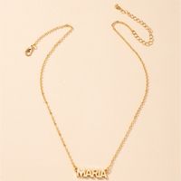 Fashion Letter Pendant Necklace Women's Clavicle Chain main image 3