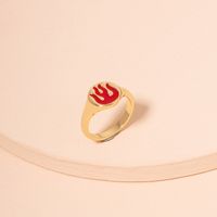 Fashion Flame Ring Women Wholesale Women's Alloy Rings main image 4