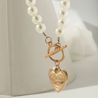Fashion Retro Pearl Love Box Pendant Necklace main image 4