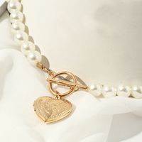 Collier Pendentif Boîte À Perles D&#39;amour Rétro À La Mode main image 5