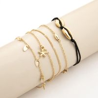 Bohemian Starfish Shell Anklet Five-piece Set main image 4