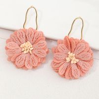 Fabric Flower Earrings Women's Summer Earrings Wholesale sku image 3