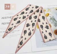 Mode Neue Art Obstblume Lange Krawatte Haar Seidenschal Stirnband sku image 5