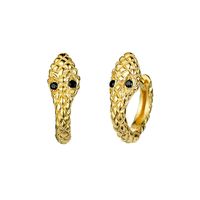 Wholesale Retro Snake-shaped Copper Earrings main image 6