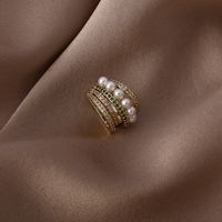 Fashion Copper Pearl Multi-layer Ear Bone Clip main image 4
