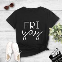 Fashion Fri Yay English Printing Casual T-shirt Fpr Women main image 1