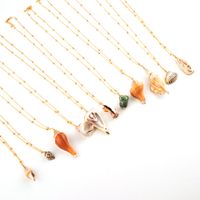 Simple Natural Shell Pendant Clavicle Chain main image 3