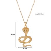 Mode Kobra Form Anhänger Einlagige Halskette main image 5