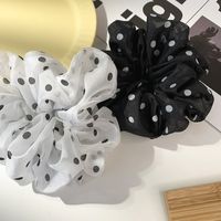 Fluffy Polka Dot Hair Accessory Chiffon Hair Scrunchies main image 4