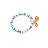 Wholesale Bohemian Shell Tassel Rainbow Color Bracelet main image 3