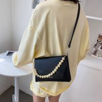 Fashion Solid Color Geometric Chain Large Capacity Messenger Bag main image 4