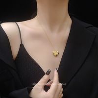 Fashion Peach Heart Full Diamond Long Necklace main image 6