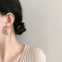 Fashion Irregular Multi-circle C-shaped Alloy Earrings main image 1