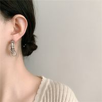 Fashion Irregular Multi-circle C-shaped Alloy Earrings main image 4