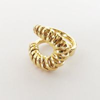 Fashion Geometric Spring Thread Copper Opening Ring main image 6