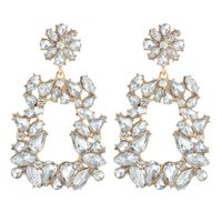 Wholesale Fashion Geometric Shiny Alloy Diamonds Big Earrings sku image 1