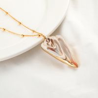 Simple Natural Shell Pendant Clavicle Chain sku image 3
