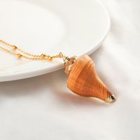 Simple Natural Shell Pendant Clavicle Chain sku image 5