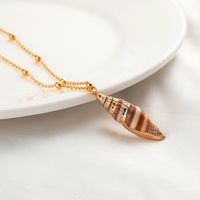 Simple Natural Shell Pendant Clavicle Chain sku image 6