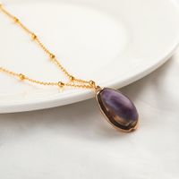 Simple Natural Shell Pendant Clavicle Chain sku image 8