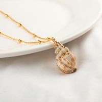 Simple Natural Shell Pendant Clavicle Chain sku image 11