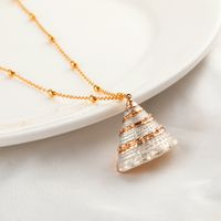 Simple Natural Shell Pendant Clavicle Chain sku image 19