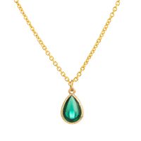 Simple Water Drop Pendant Titanium Steel Necklace Wholesale sku image 5