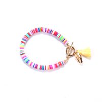 Wholesale Bohemian Shell Tassel Rainbow Color Bracelet sku image 1